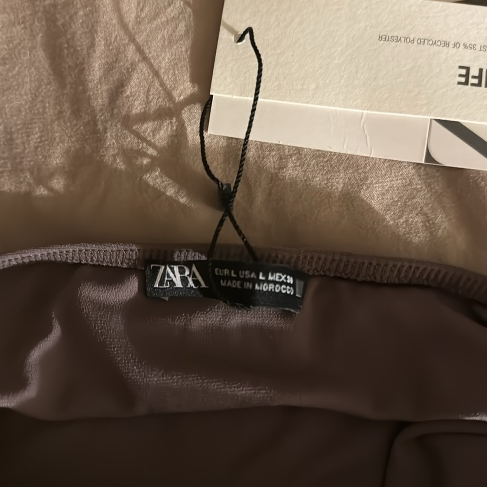 ZARA Ruched HalterMaxi Dress NWT Size Large - Picture 5 of 5